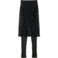 Moonogram Mesh Flock Pant-Skirt