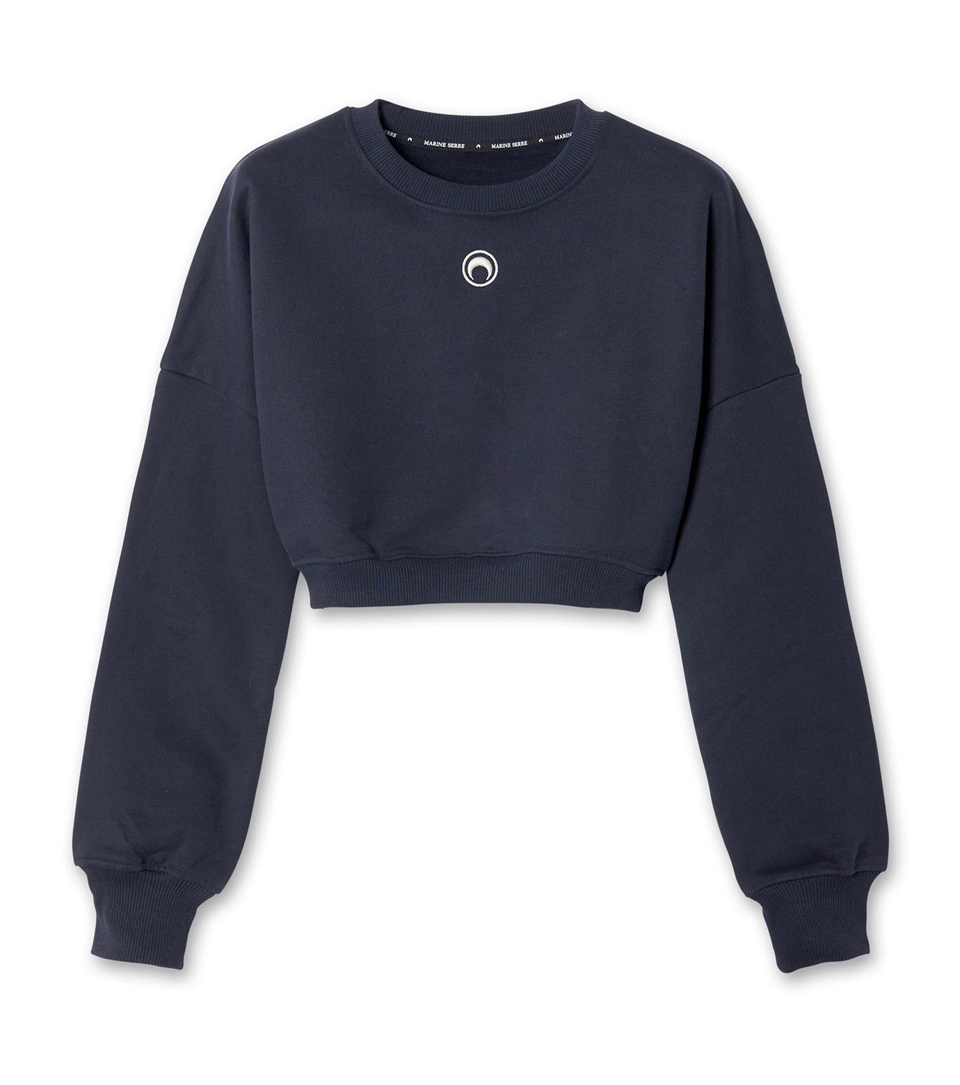 Moon Logo Cropped Sweatshirt