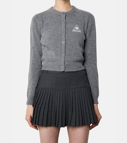 Clean Wool Knit Cardigan