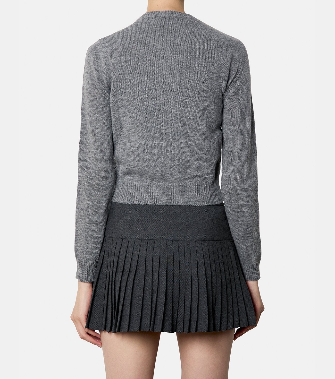 Clean Wool Knit Cardigan