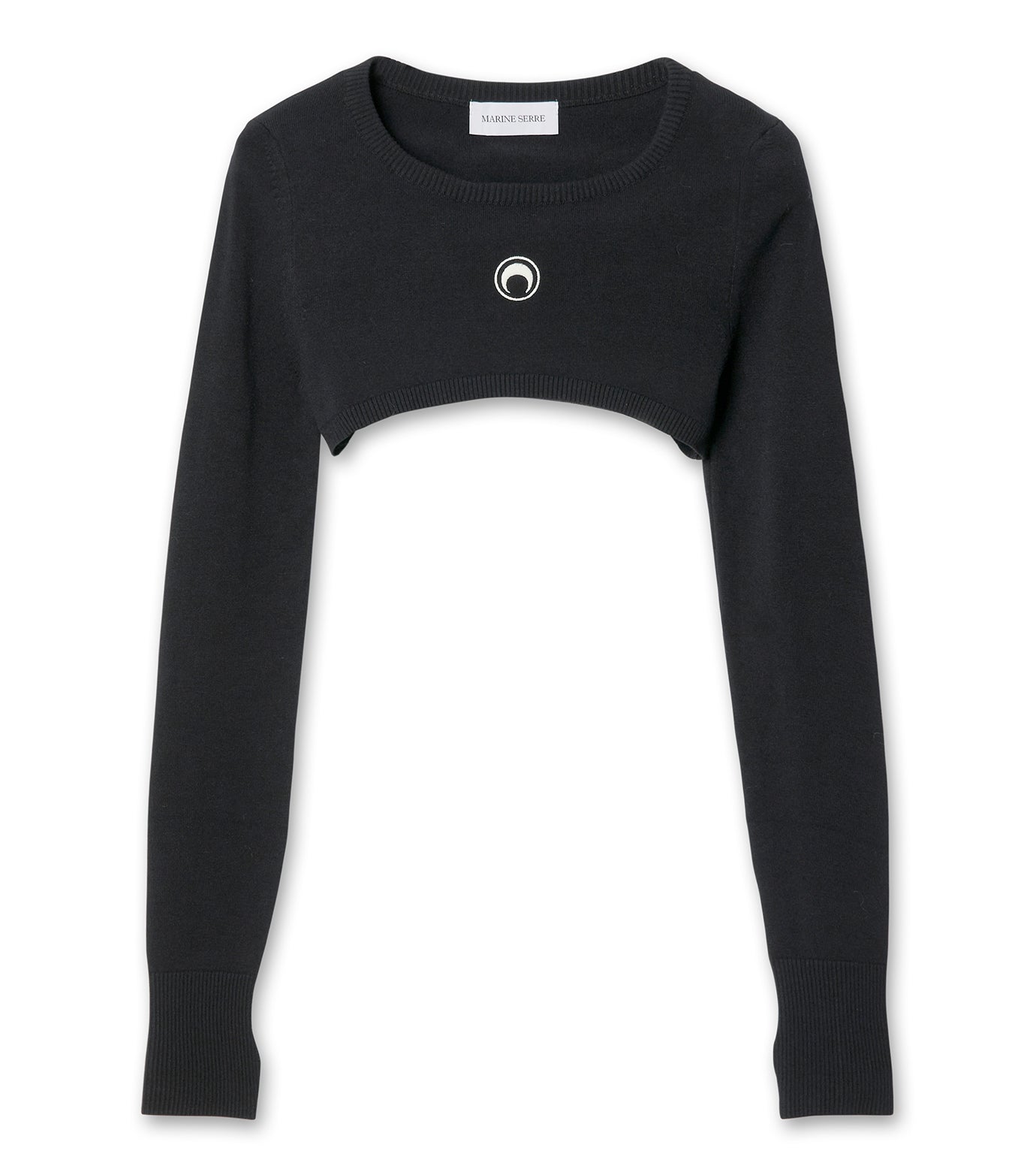 Moon Logo Knit Ultra Cropped Sweater