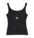 Moon Logo Ribbed Jersey Crop Tank To