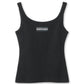 Moon Logo Ribbed Jersey Crop Tank To
