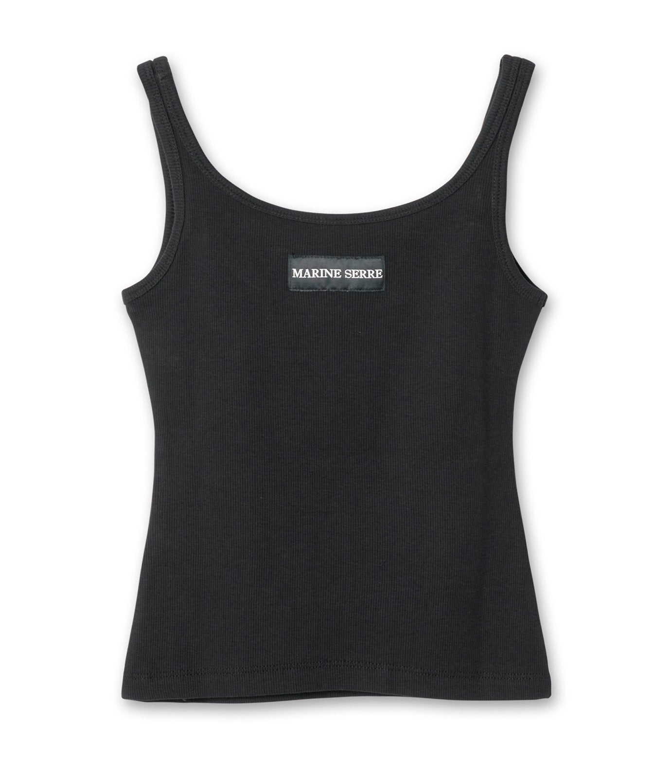 Moon Logo Ribbed Jersey Crop Tank To