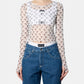 Moon Mesh Cropped Top