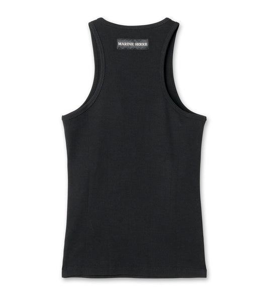 Moon Logo Ribbed Jersey Tank Top