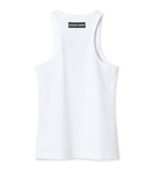 Moon Logo Ribbed Jersey Tank Top