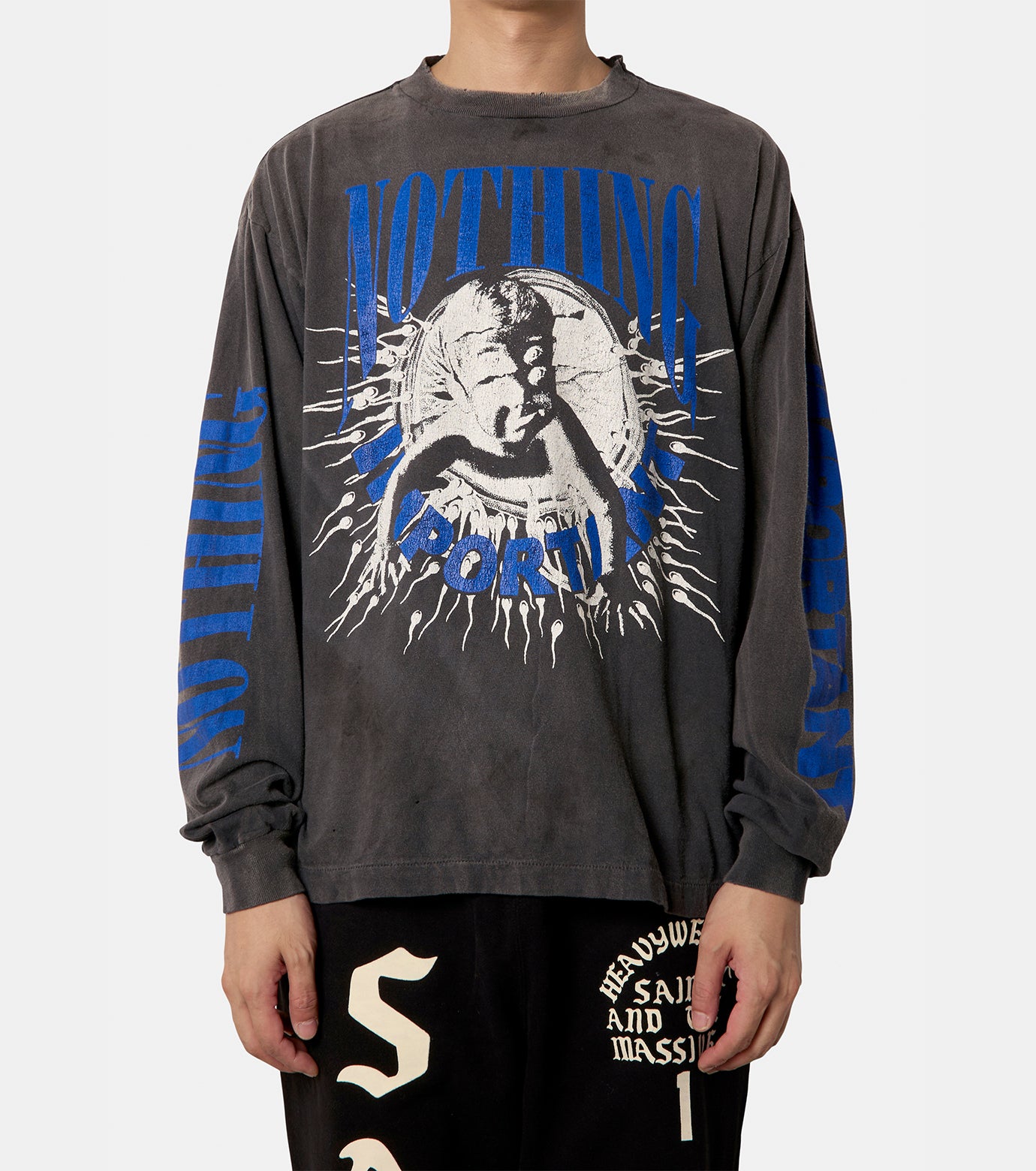 完売必至【SAINT Mxxxxxx】KK LS TEE/NOTHING IMP ロンT コラボ KK_LS TEE/NOTHING IMP – RESTIR