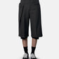 Rolled Waist Waffle Cargo Shorts