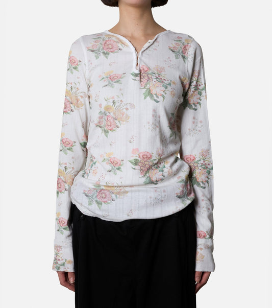 Floral Hook Henley LS