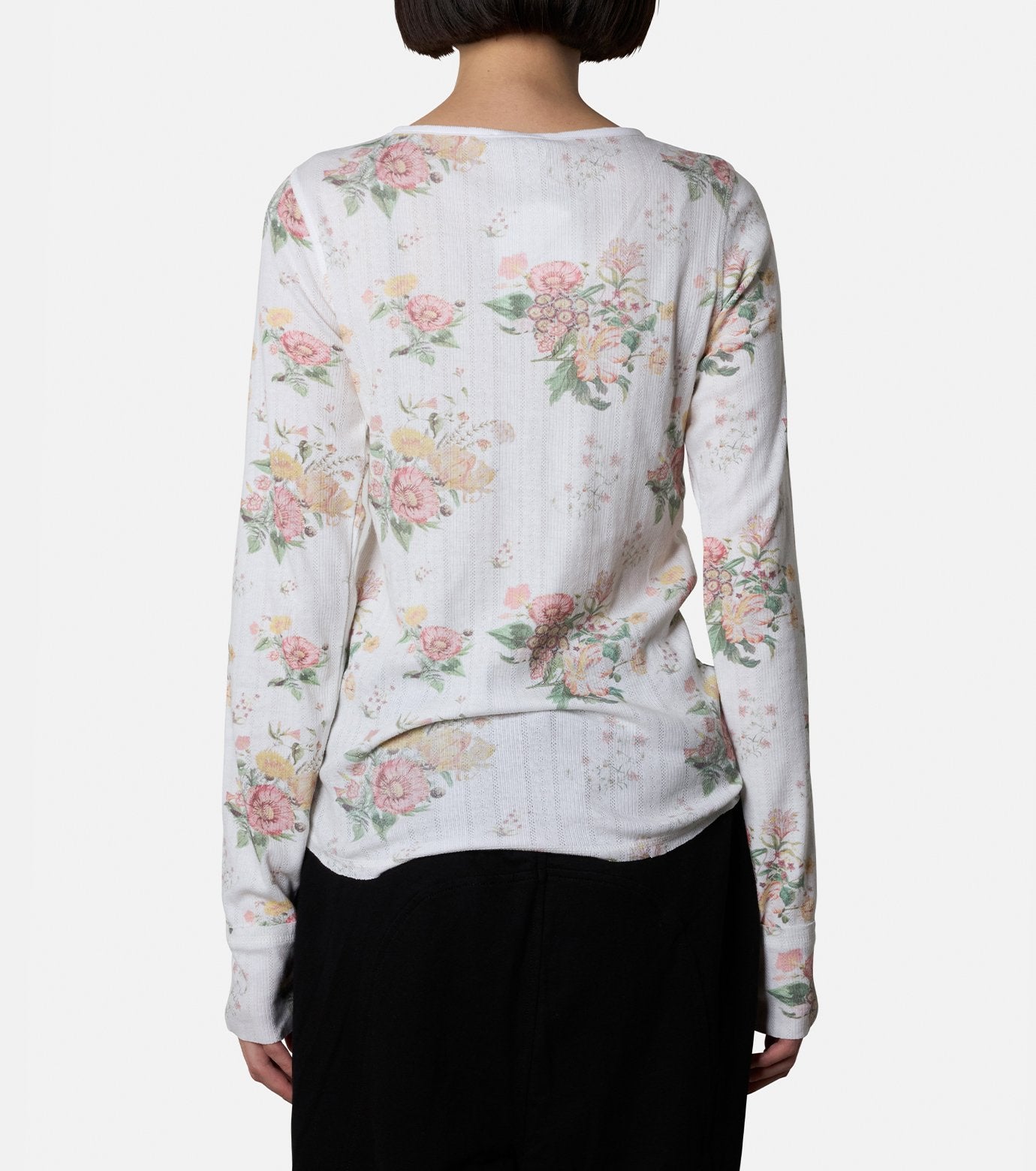 Floral Hook Henley LS