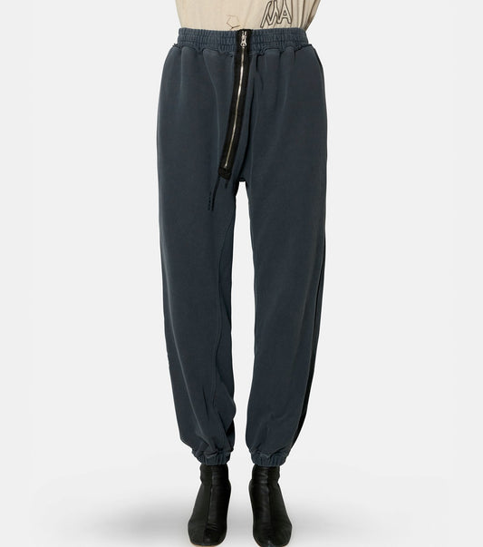 Curved Zip Sweat Pants