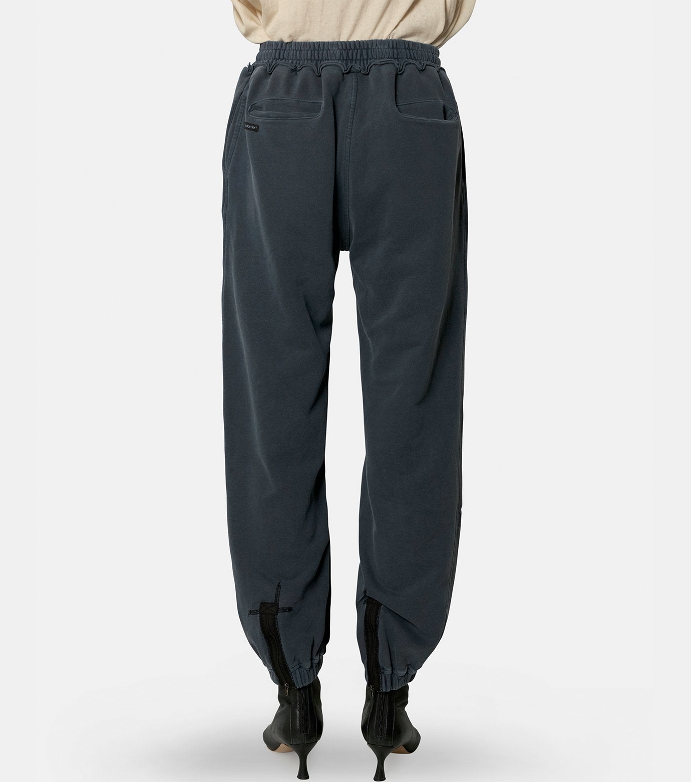 Curved Zip Sweat Pants