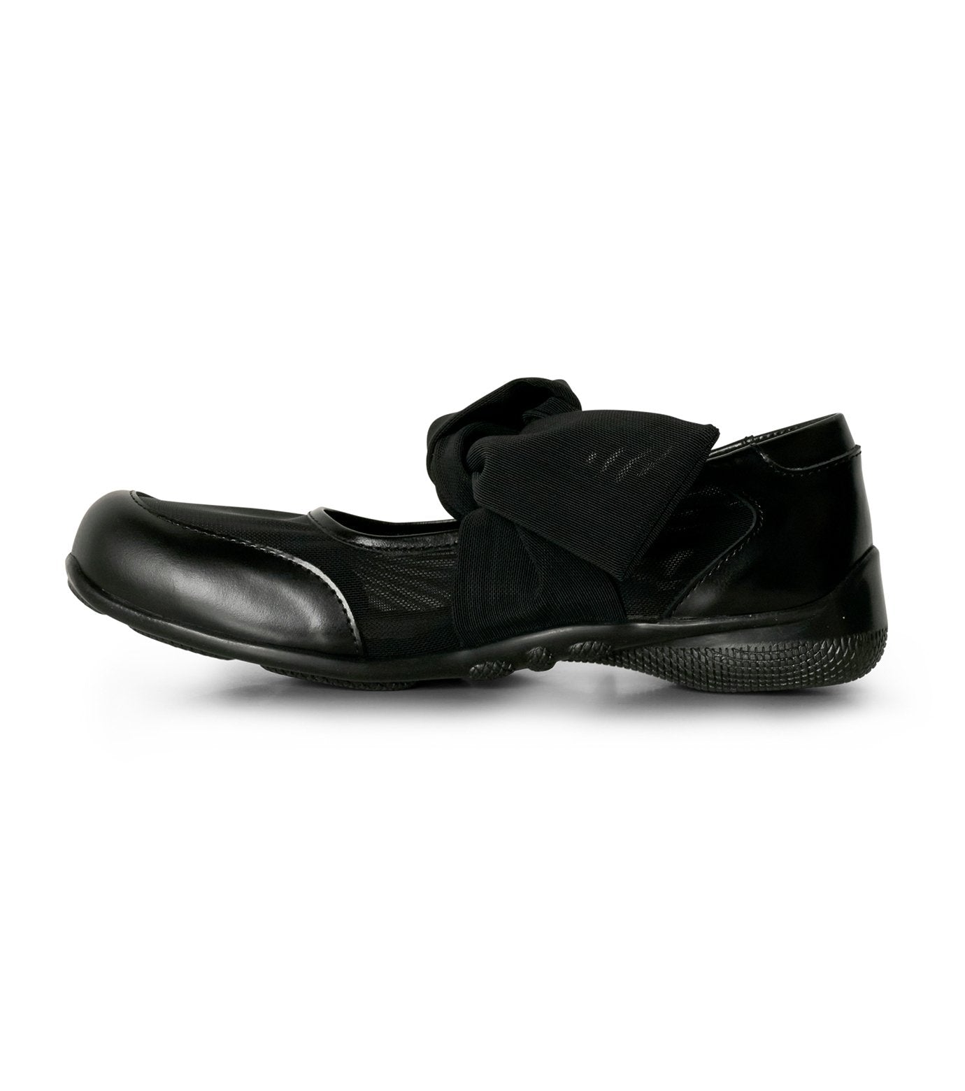 Mesh Ribbon Ballet Flats