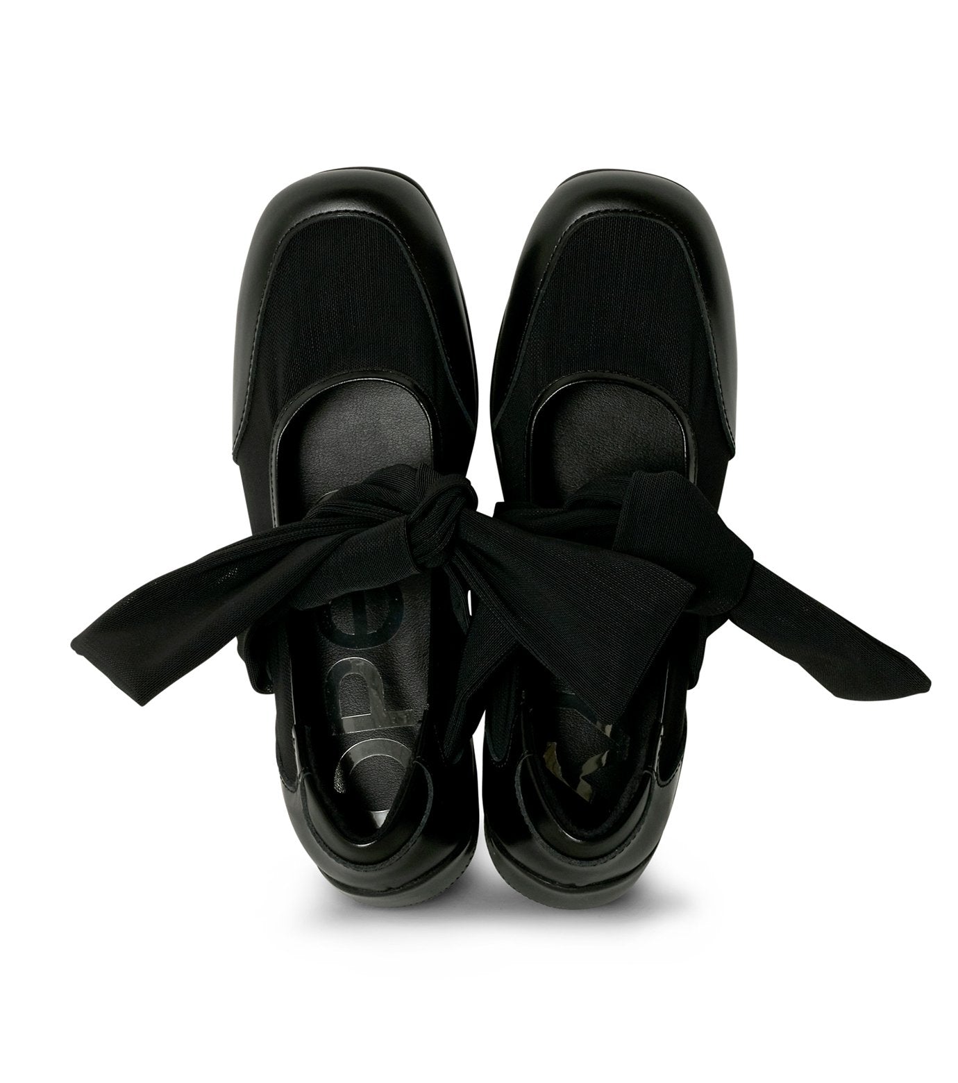 Mesh Ribbon Ballet Flats