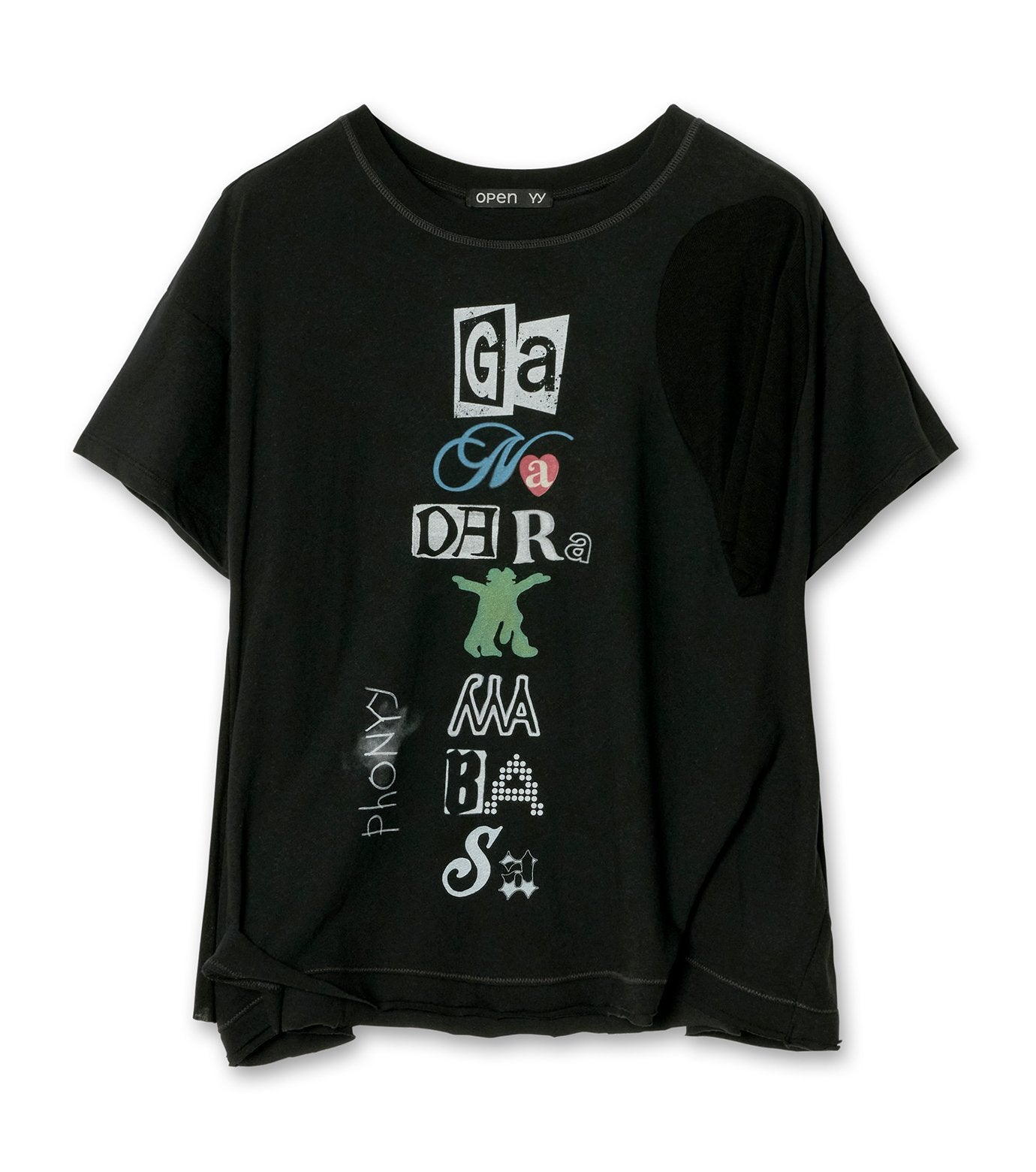 Scoop Neck Phonetic Tee