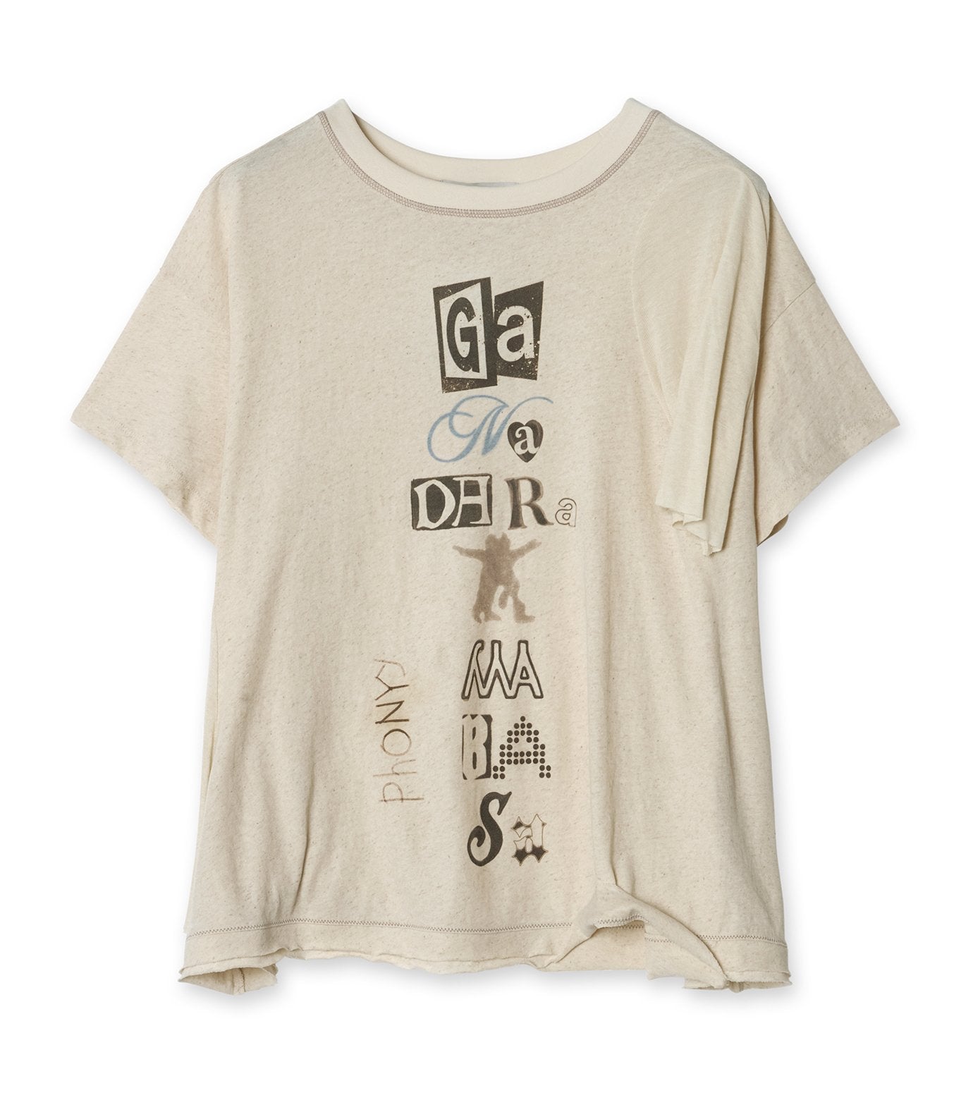 Scoop Neck Phonetic Tee