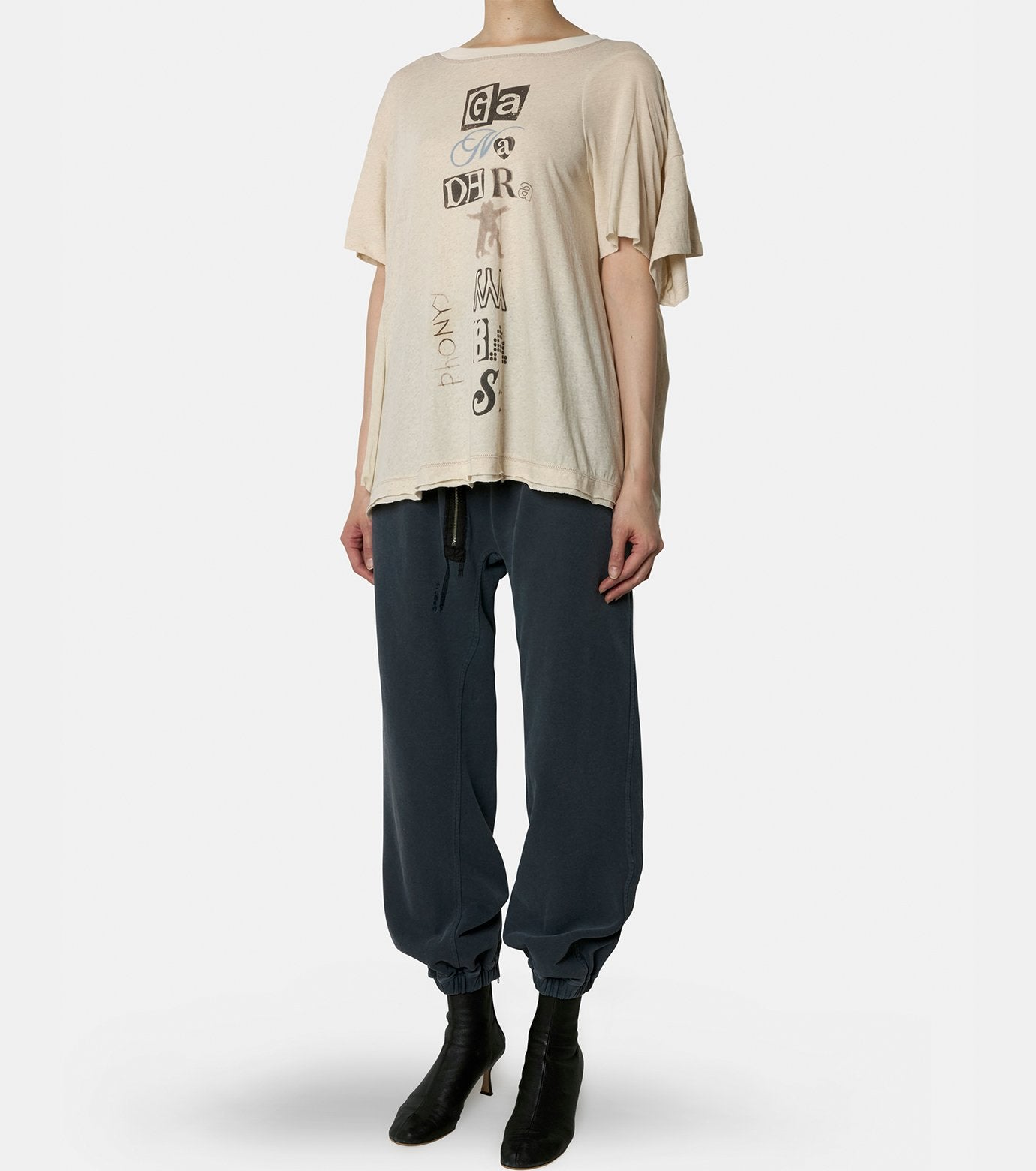 Scoop Neck Phonetic Tee