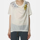 Phonetic Cowl Neck Tee