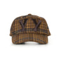 YY Checkered Heart Bone Ball Cap