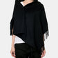 Fringed Zip Shawl