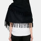 Fringed Zip Shawl