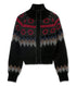 Fair Isle Zip Up Sweater