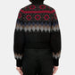 Fair Isle Zip Up Sweater