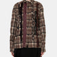 Checkered Crinkle Ruffle Shirt