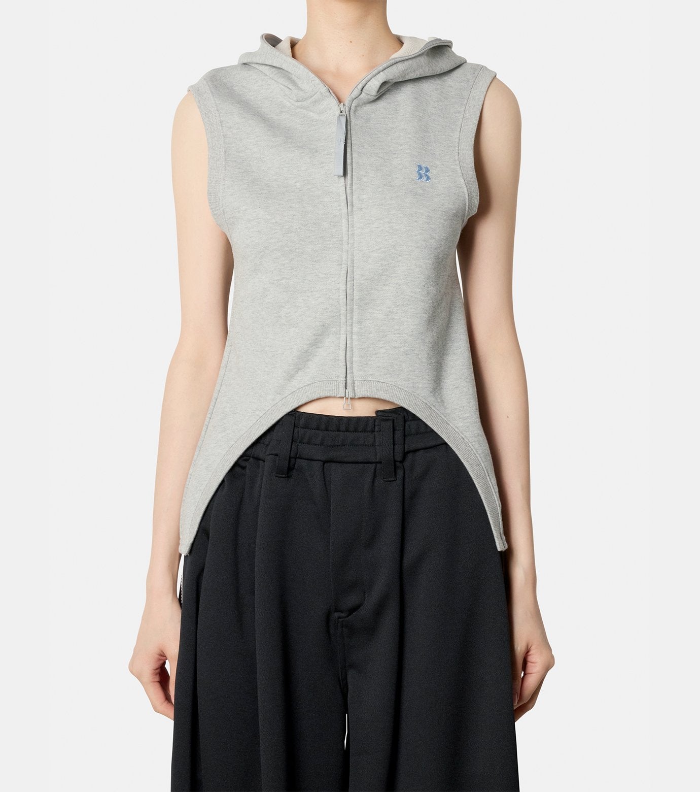 "A" Zip-up Hoodie Tops