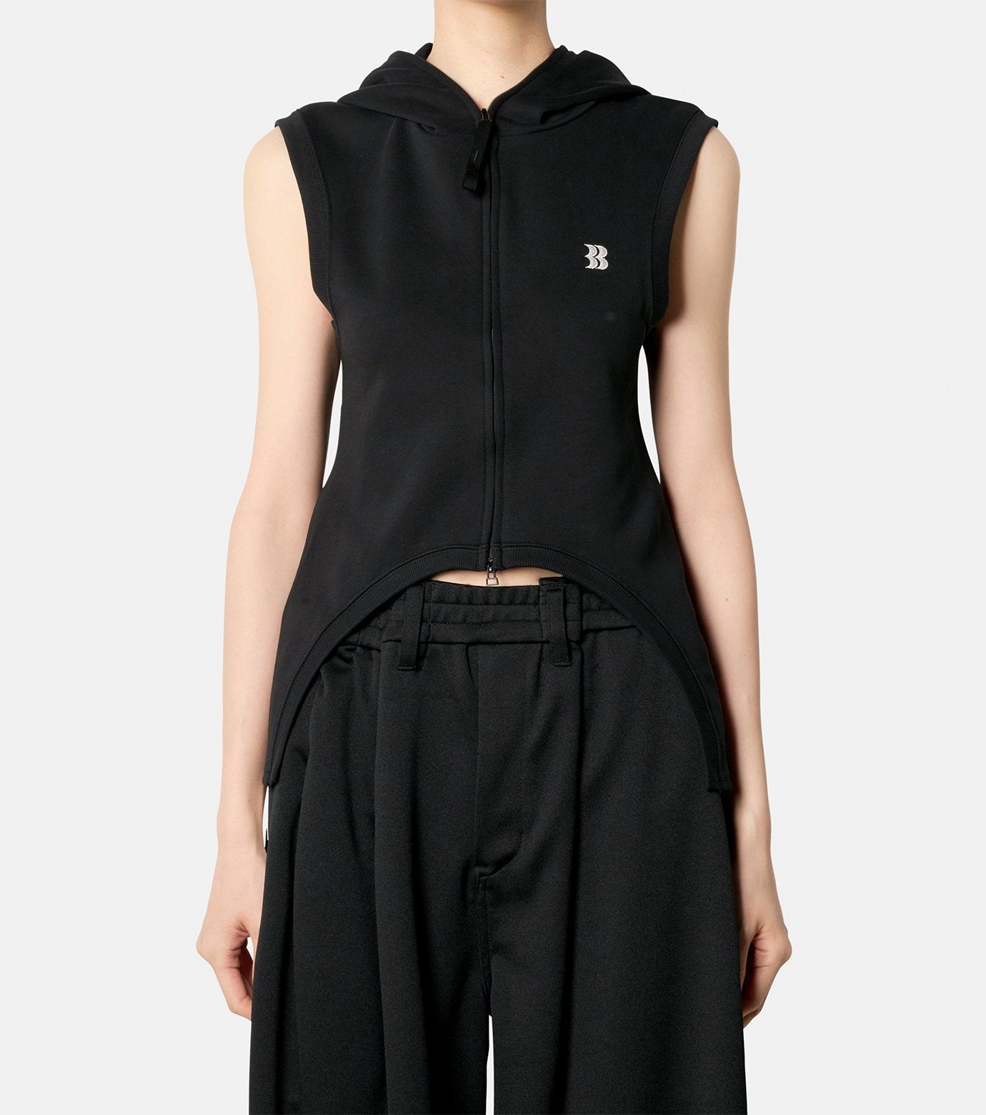 "A" Zip-up Hoodie Tops