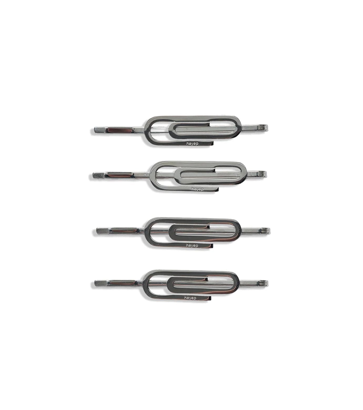 Paper Clip  Hair Pins-4Piece Set