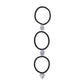 Zirconia Charm Hair Tie-3Piece Set