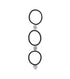 Zirconia Charm Hair Tie-3Piece Set