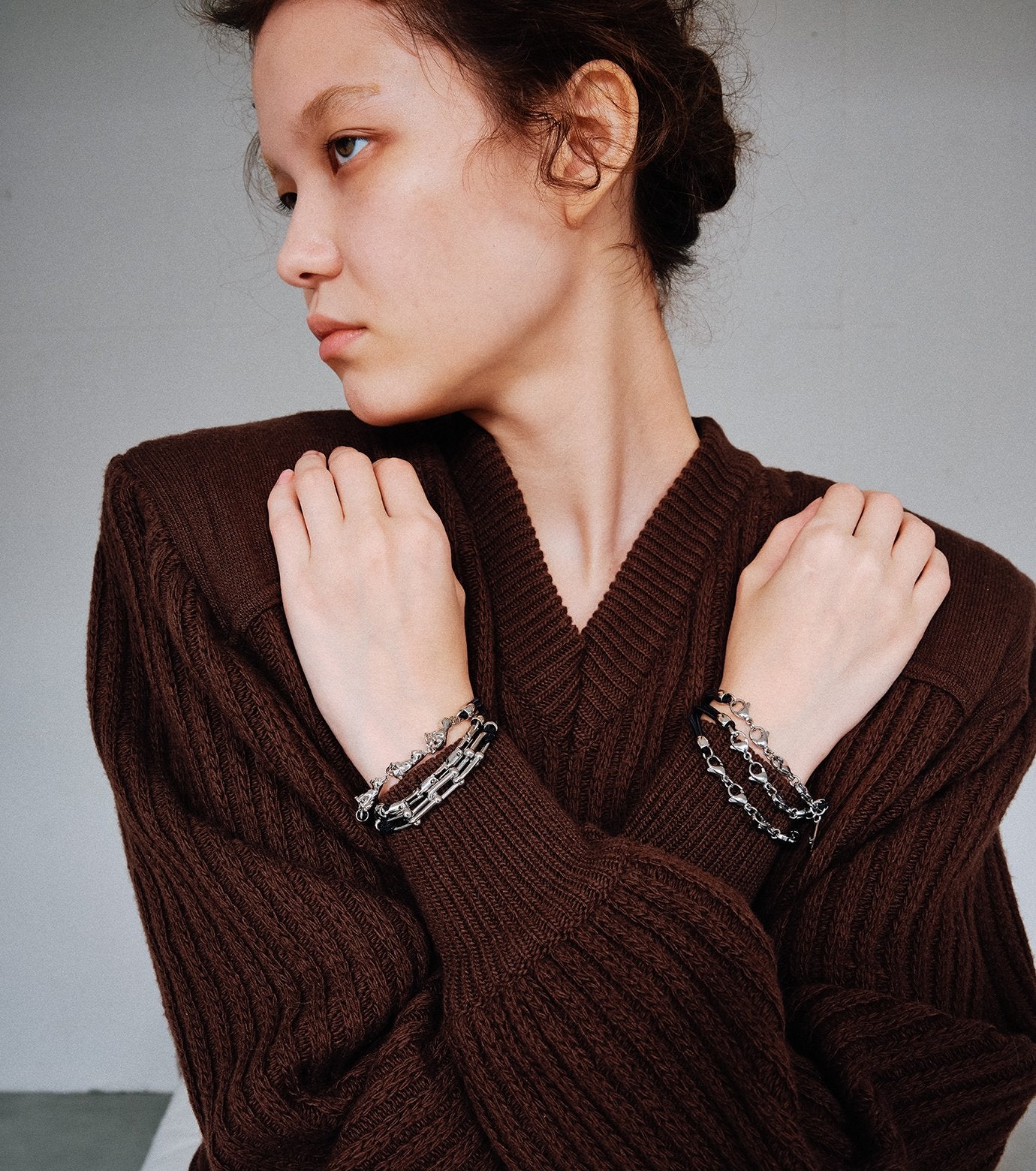 Link chain hair tie-3 Piece Set