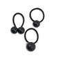 Black Ball Hair Tie (3pcs set)