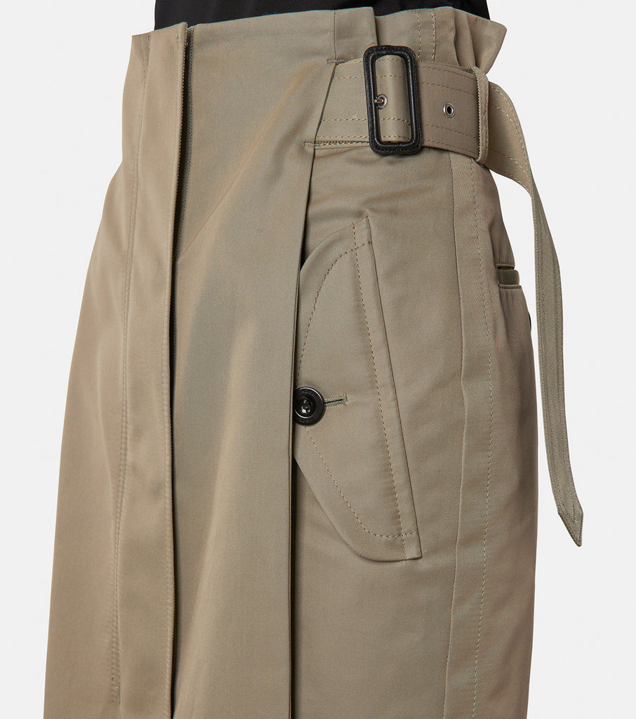 Cotton Gabardine Mix Skirt