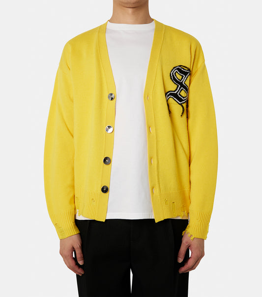 Damaged Wool Cardigan.