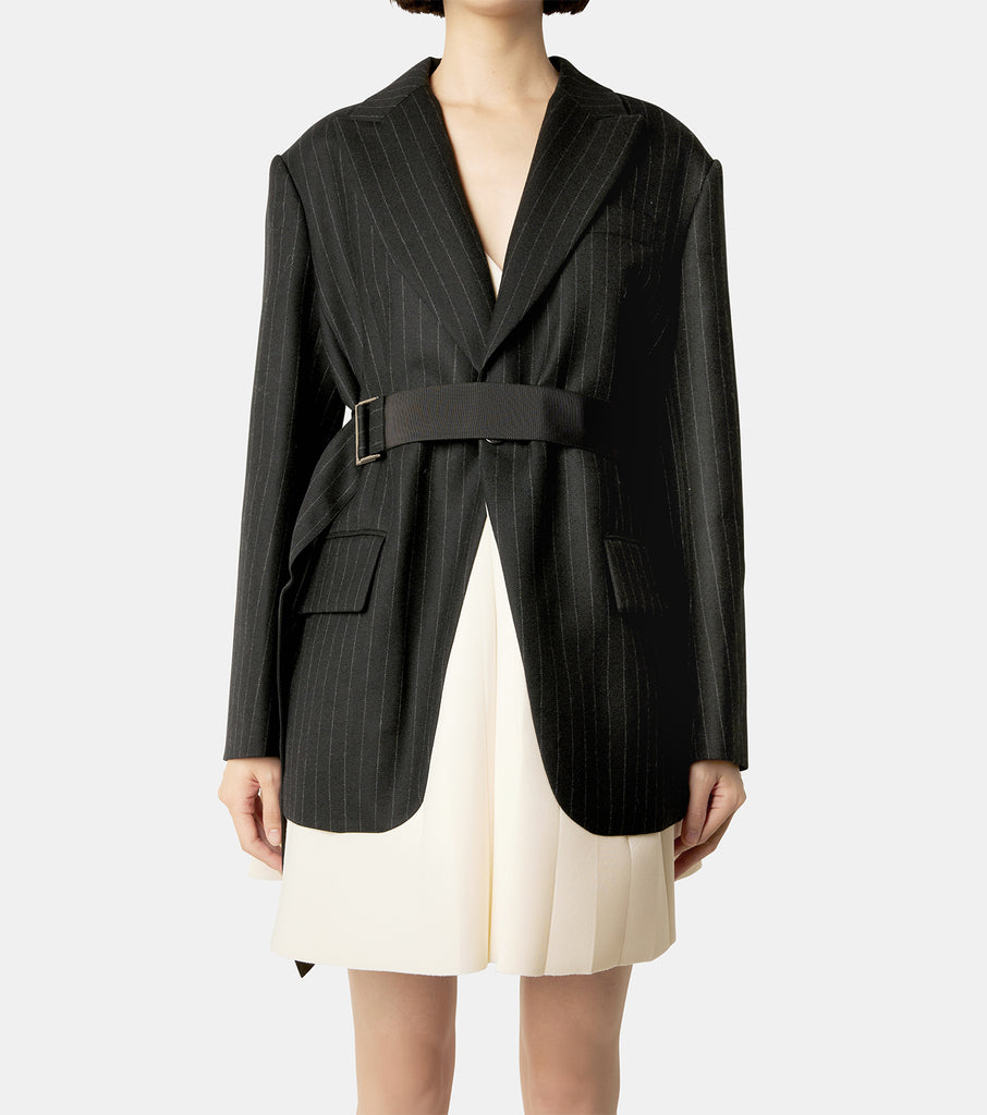 Chalk Stripe x Suiting Bonding Jacke