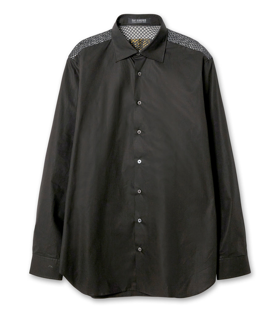 Classic shirt with net insert