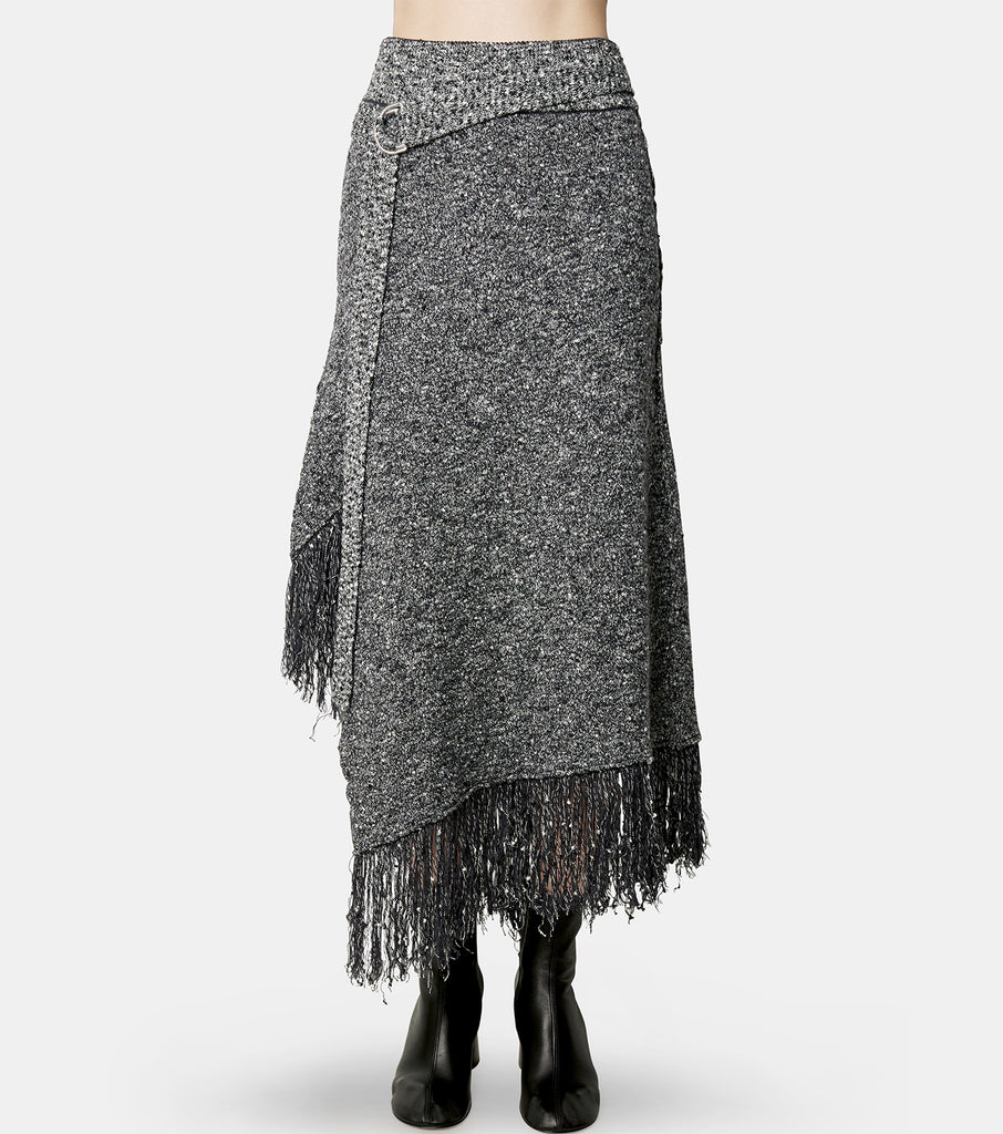 Fringe Knit Skirt