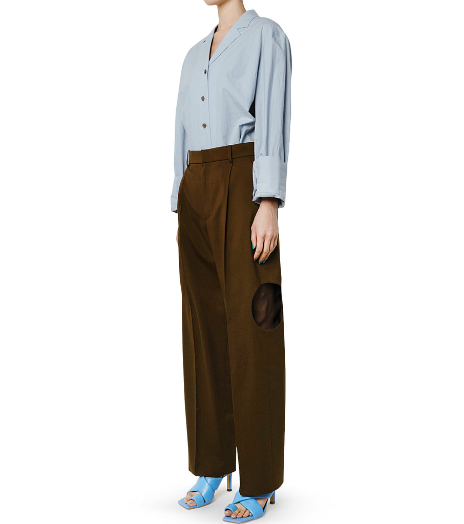 Back Twist Tailored Shirt Jacket