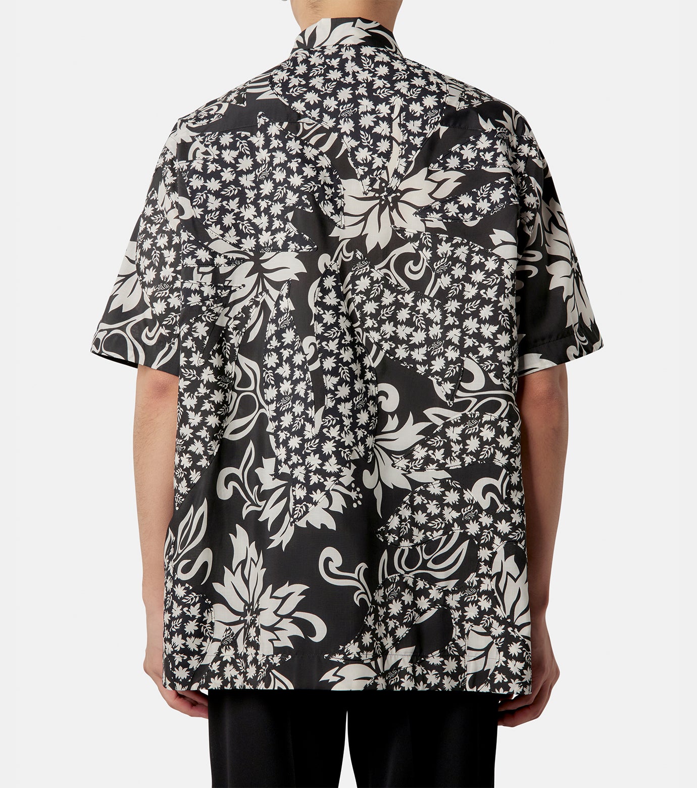 Floral Embroidered Patch Shirt
