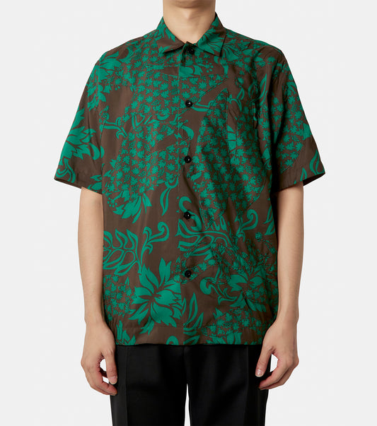 Floral Embroidered Patch Shirt
