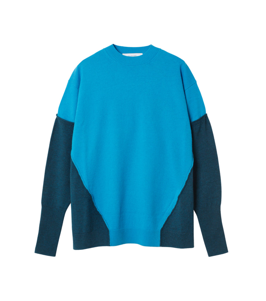 Contrust Color Knit Top