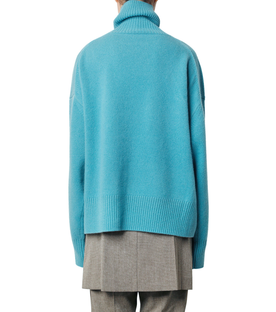 Wool Cashmere Turtle Neck Knit