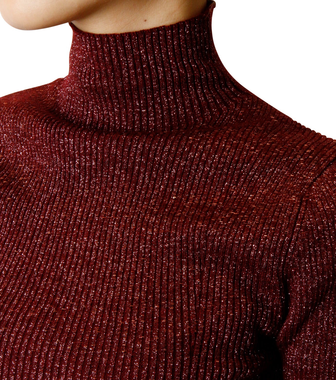 Sparkling Yarn Turtle Knit Top