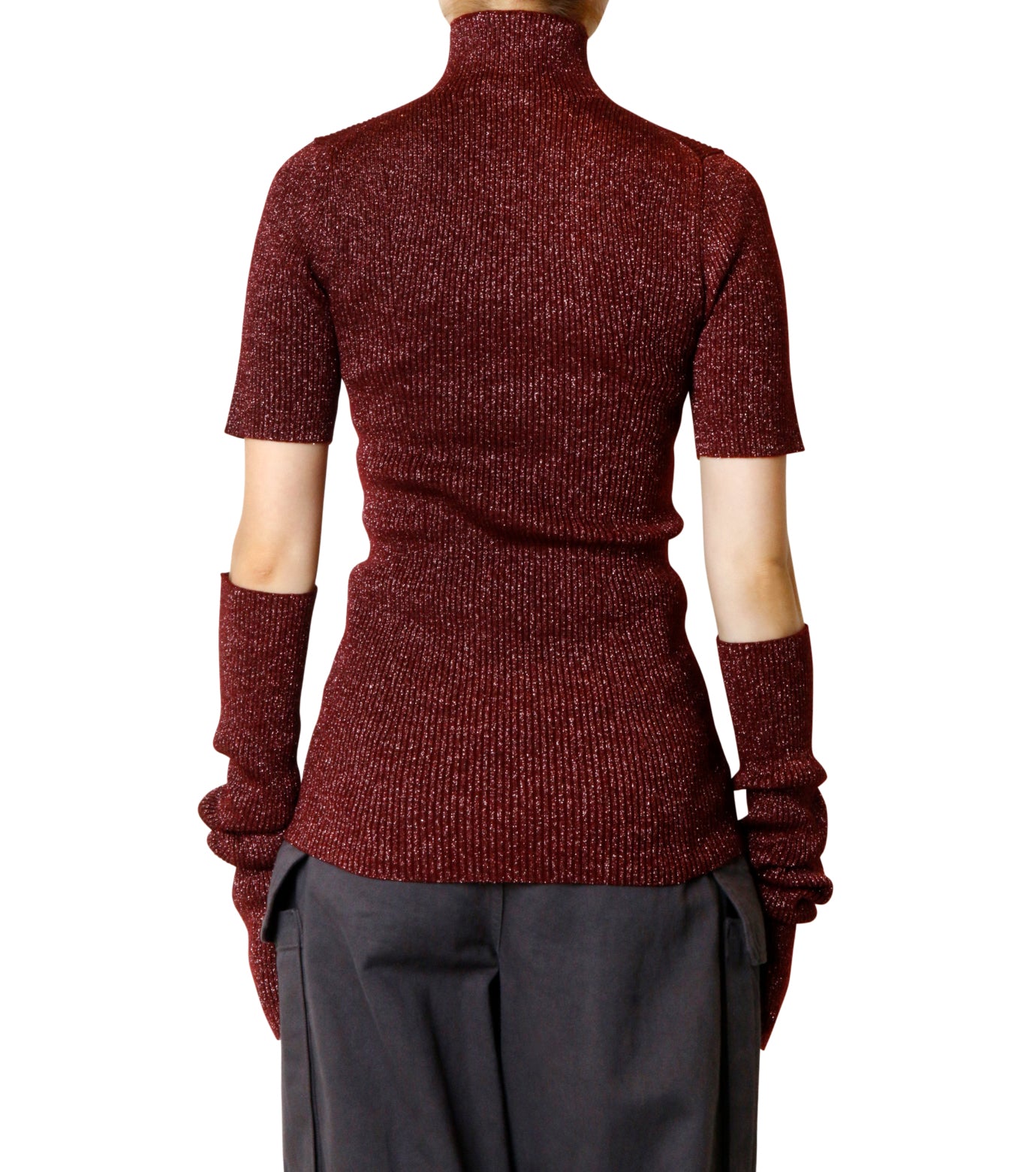 Sparkling Yarn Turtle Knit Top