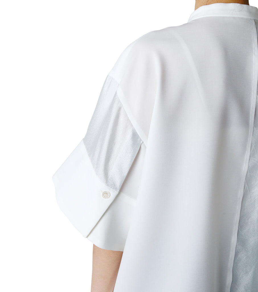Contrasting Fabric Shirt