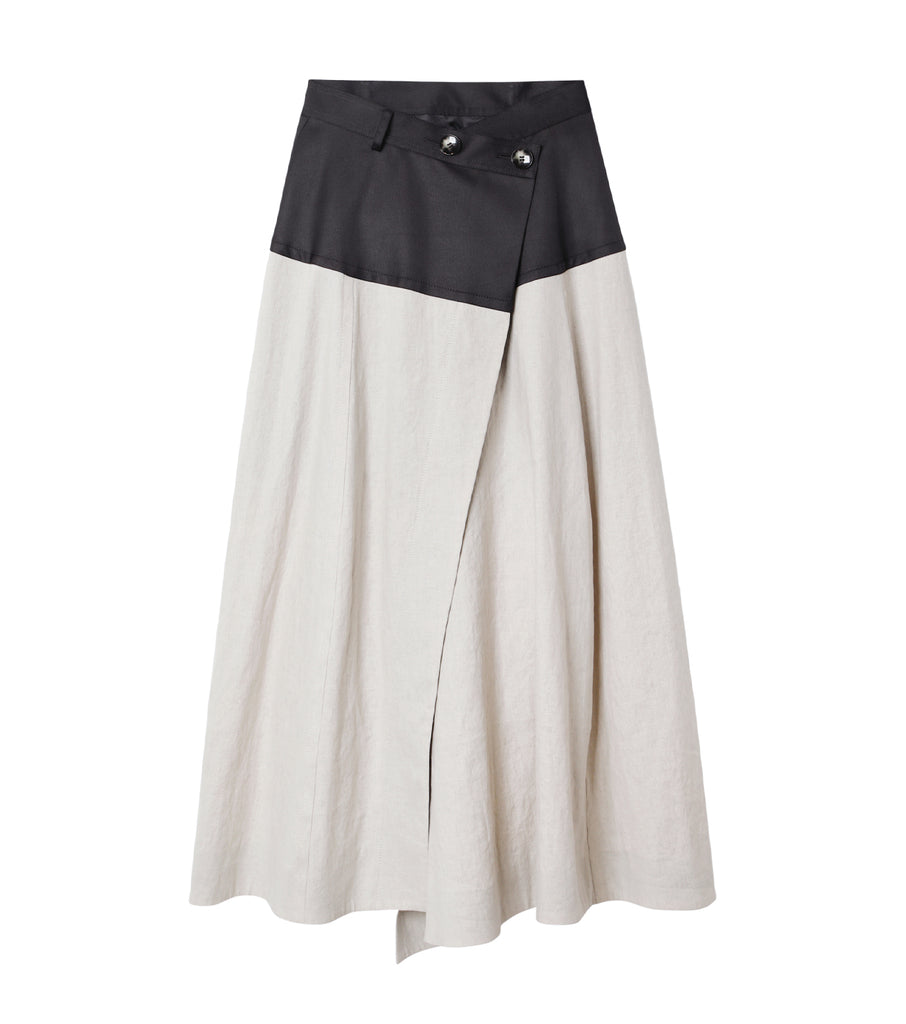 Linen Wrap Skirt
